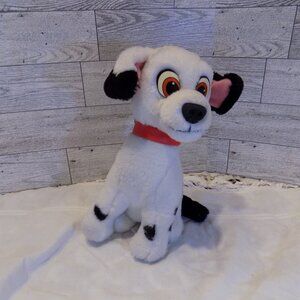DALMATION PLUSH DOG DISNEY RED COLLAR STUFFED ANIMAL